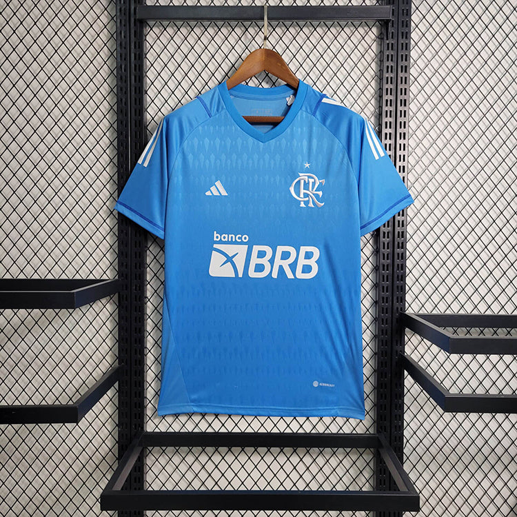 Camisa de Goleiro Flamengo 23/24 Adidas - Azul