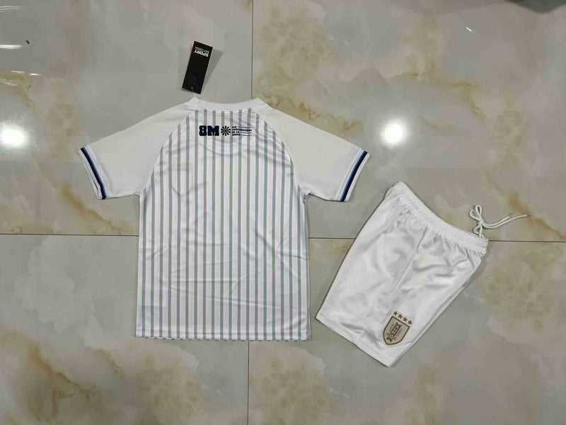 Conjunto Infantil Uruguai Away 23/24 - Branco