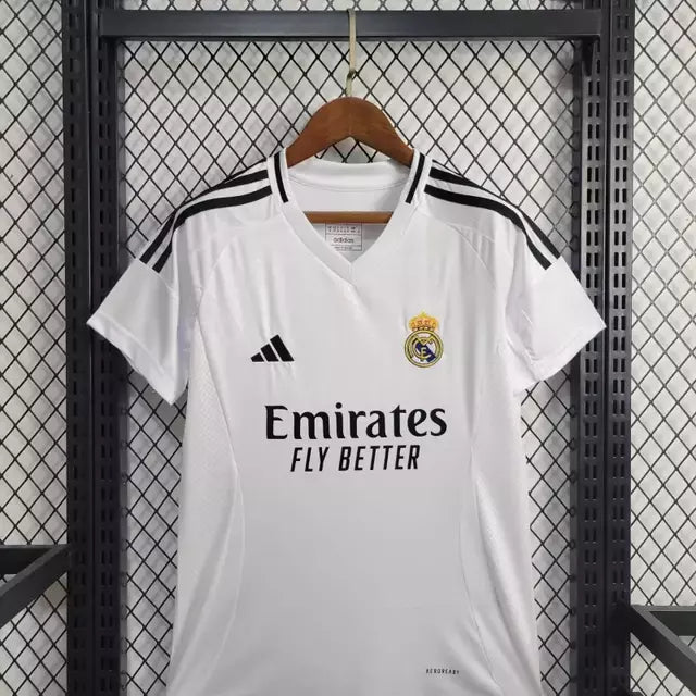 Camisa Real Madrid Home 24/25 s/n° Torcedor Adidas Feminina - Branca