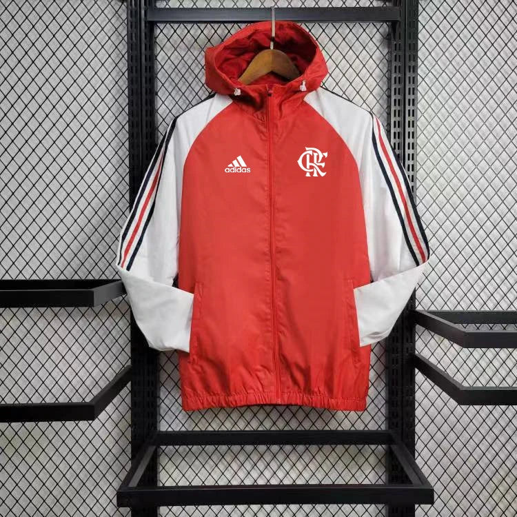 Corta Vento Flamengo 24/25 - Branco e Vermelho
