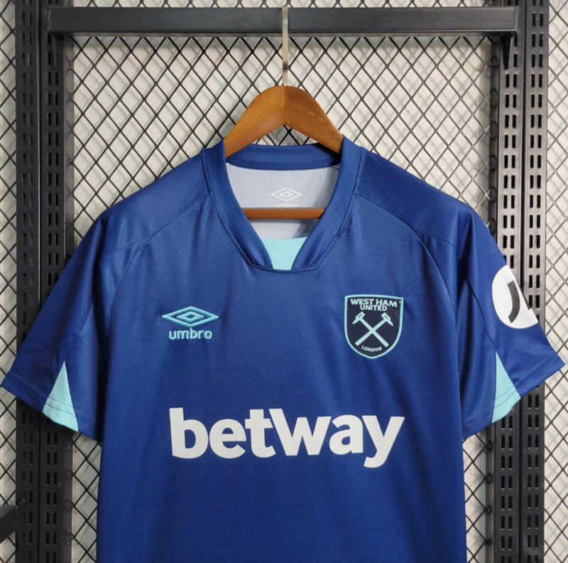 Camisa West Ham Third 23/24 s/n° Torcedor Masculino - Azul