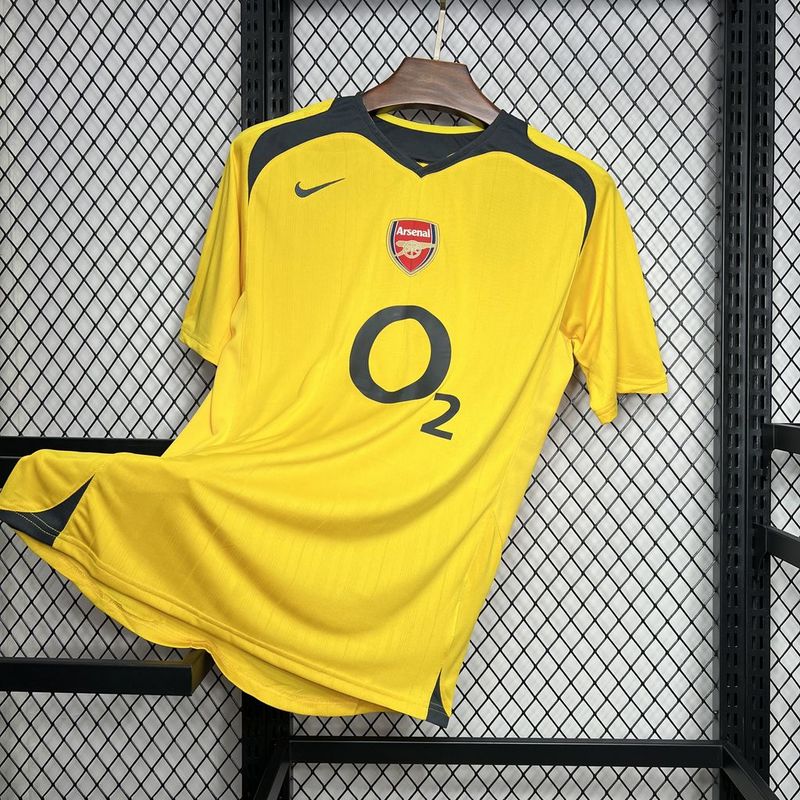 Camisa Retro Arsenal 2005/2006 Away Amarelo