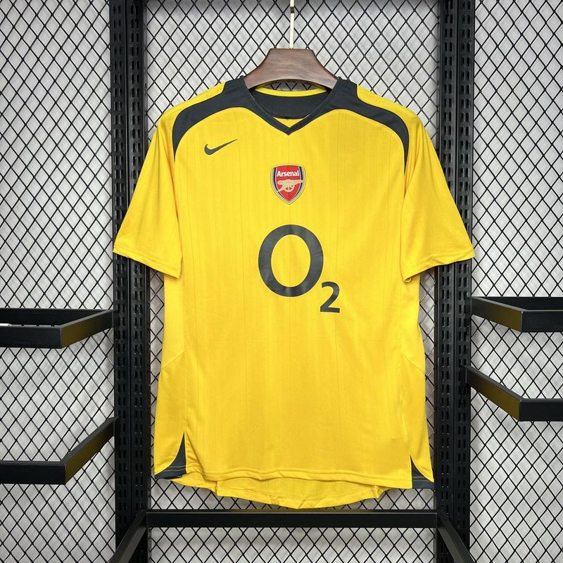 Camisa Retro Arsenal 2005/2006 Away Amarelo