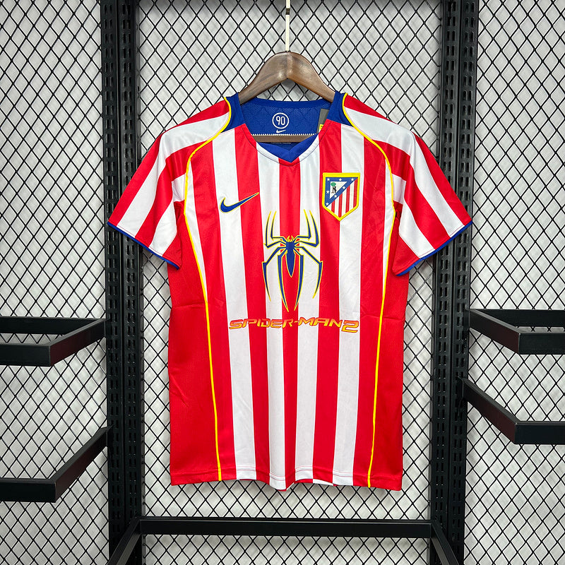 Camisa Retro Atlético de Madrid 2004/2005 Home Homem Aranha