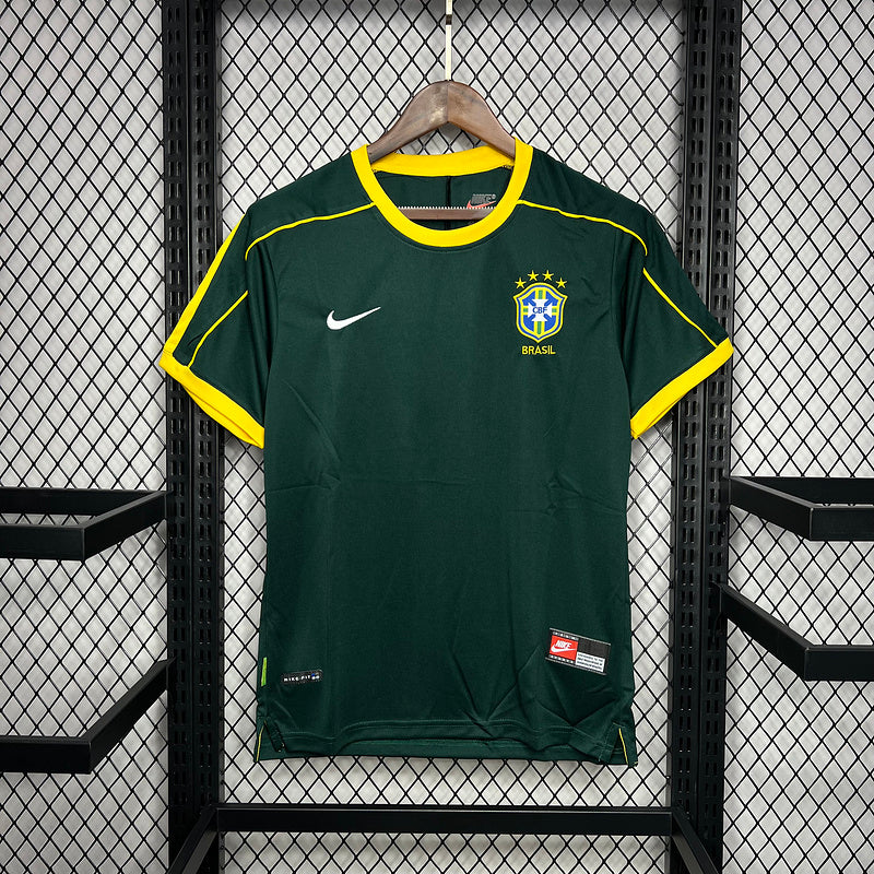 Camisa Retro Brasil 1998 Goleiro Verde