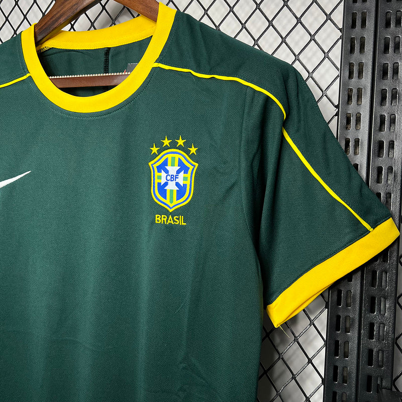 Camisa Retro Brasil 1998 Goleiro Verde