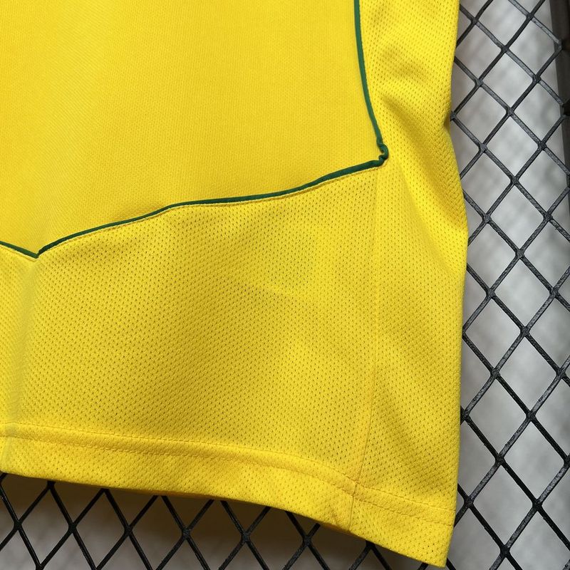 Camisa Retro Brasil 2004 Home Amarelo