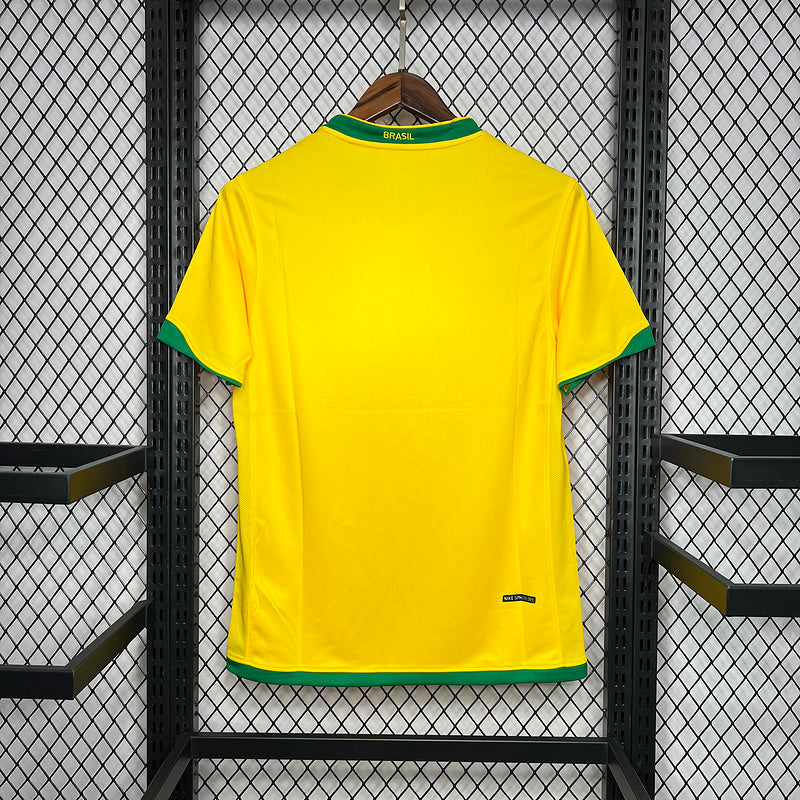 Camisa Retro Brasil 2006 Home Amarelo