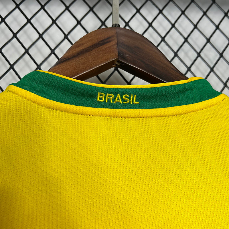 Camisa Retro Brasil 2006 Home Amarelo