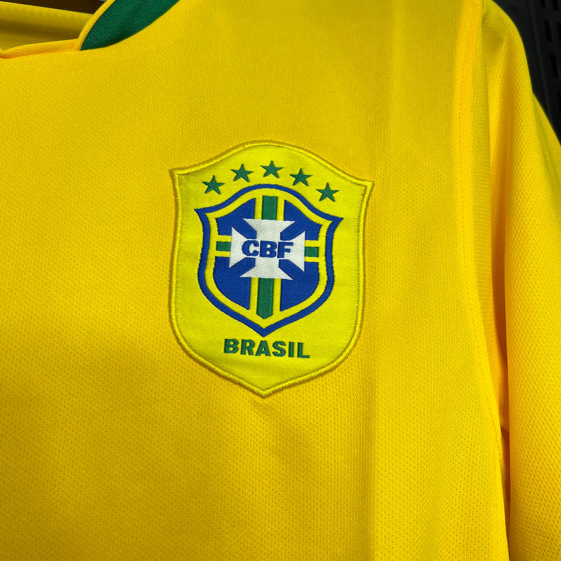 Camisa Retro Brasil 2006 Home Amarelo