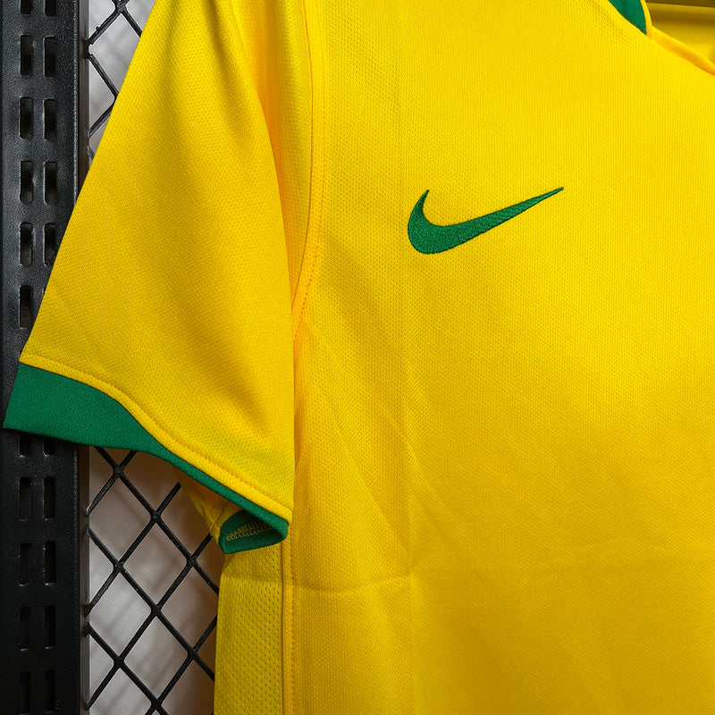 Camisa Retro Brasil 2006 Home Amarelo