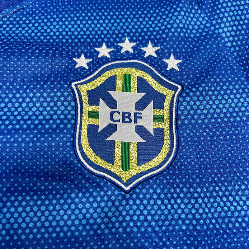 Camisa Retro Brasil 2014 Away Azul