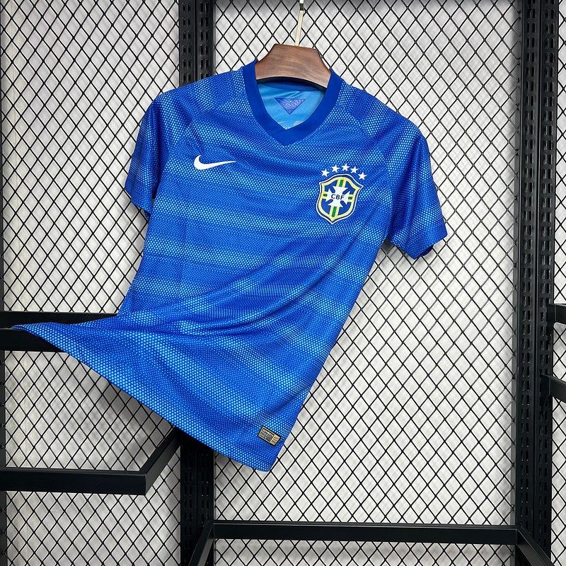 Camisa Retro Brasil 2014 Away Azul