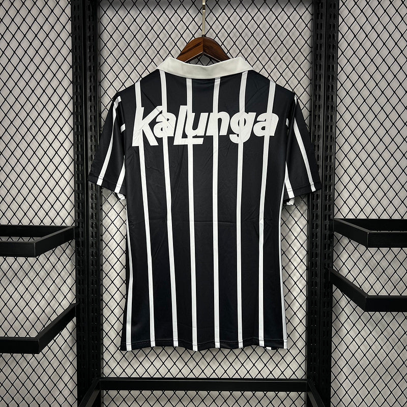 Camisa Retro Corinthians 1990 Away Preto e Branco