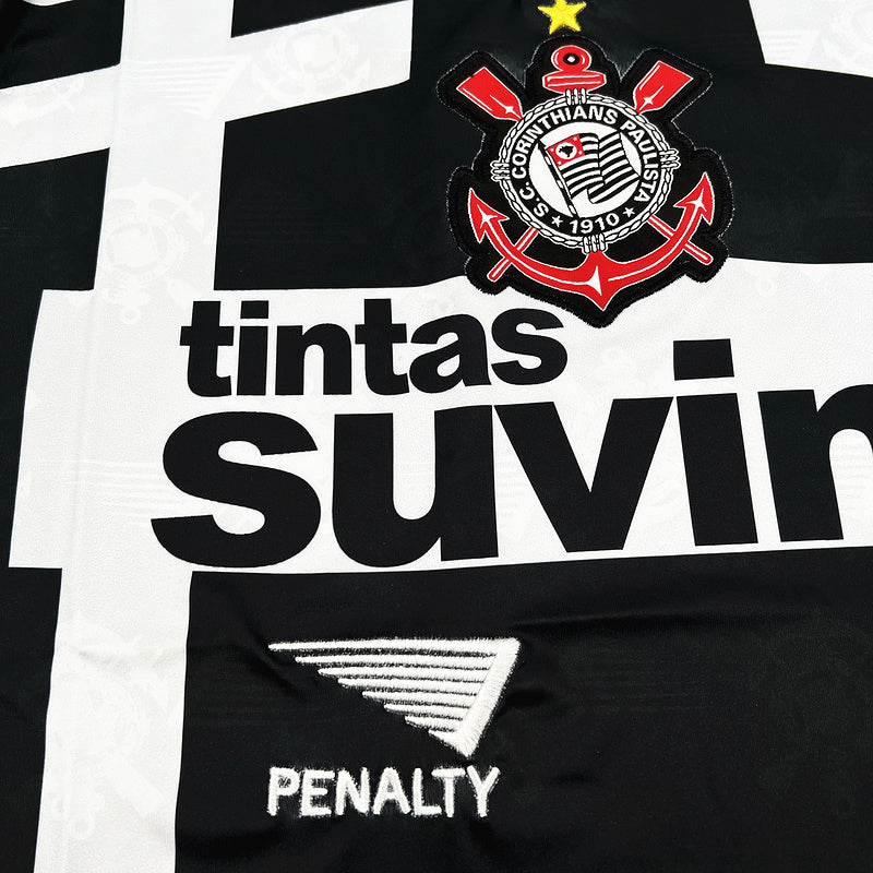 Camisa Retro Corinthians 1992 Third Preto e Branco