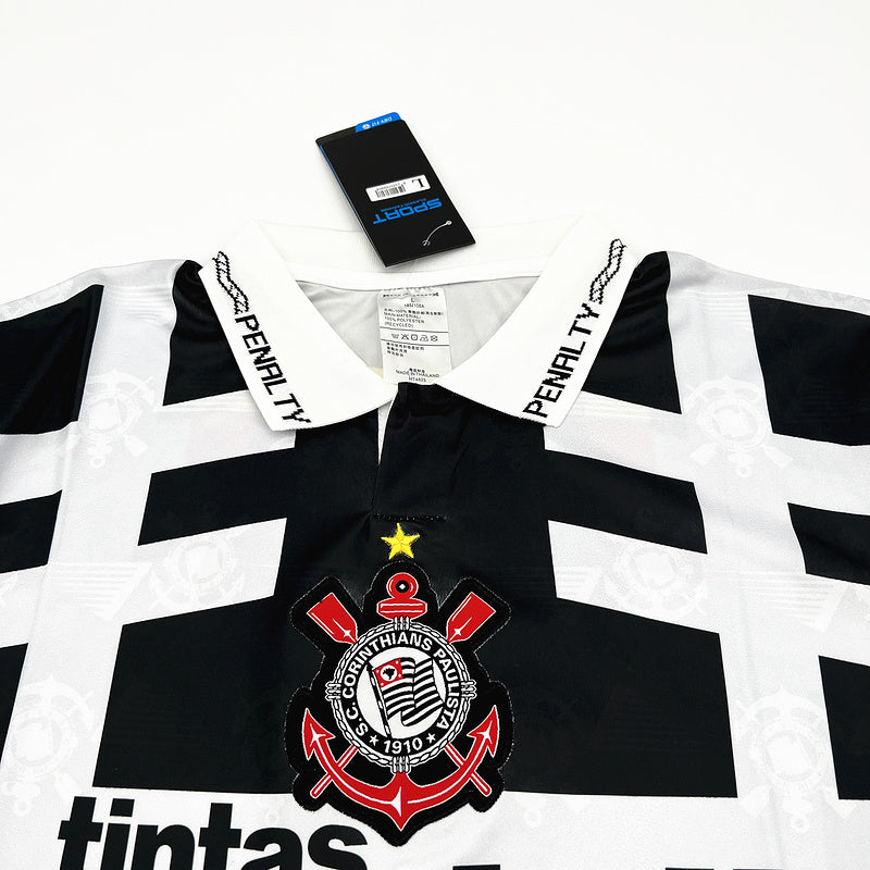 Camisa Retro Corinthians 1992 Third Preto e Branco