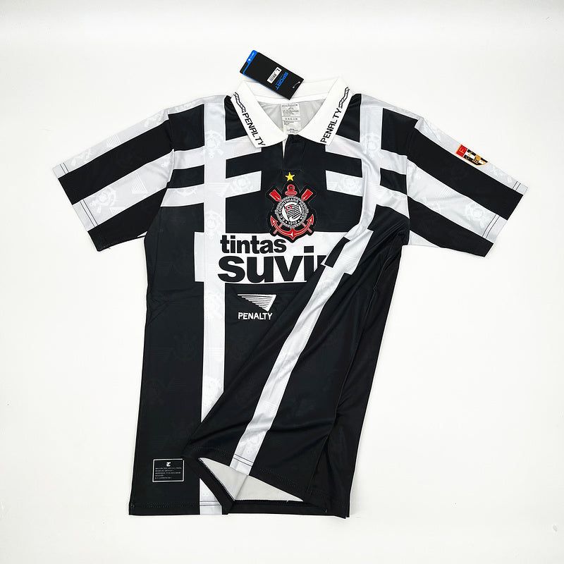 Camisa Retro Corinthians 1992 Third Preto e Branco