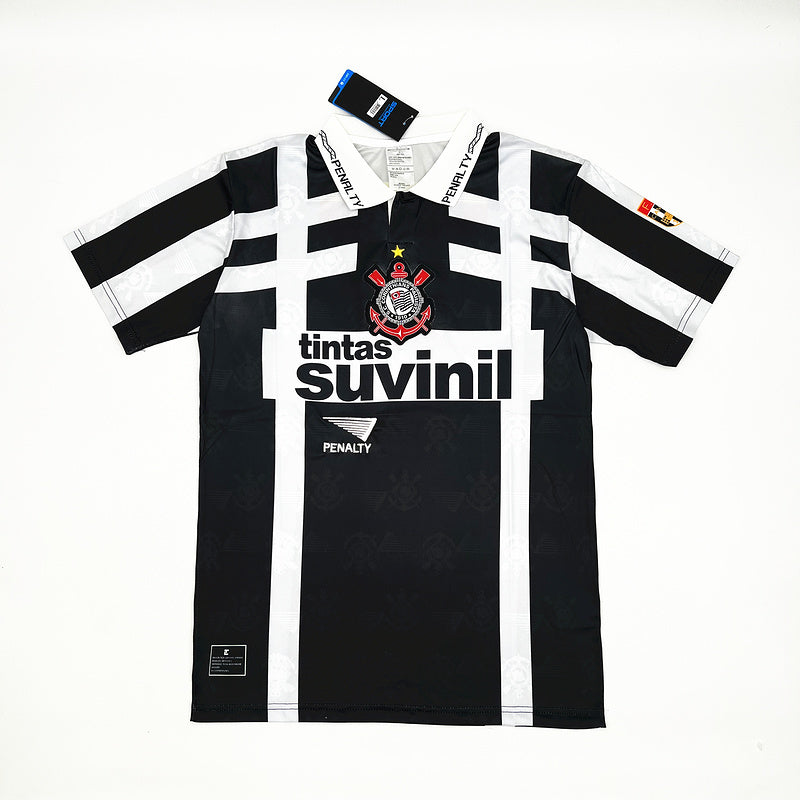 Camisa Retro Corinthians 1992 Third Preto e Branco