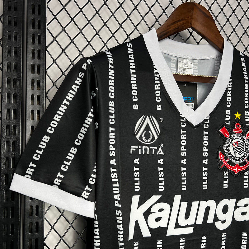 Camisa Retro Corinthians 1994 Third Preto e Branco