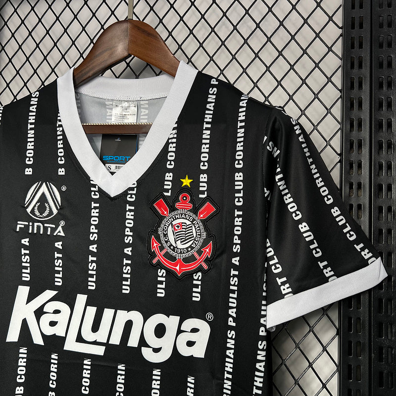 Camisa Retro Corinthians 1994 Third Preto e Branco