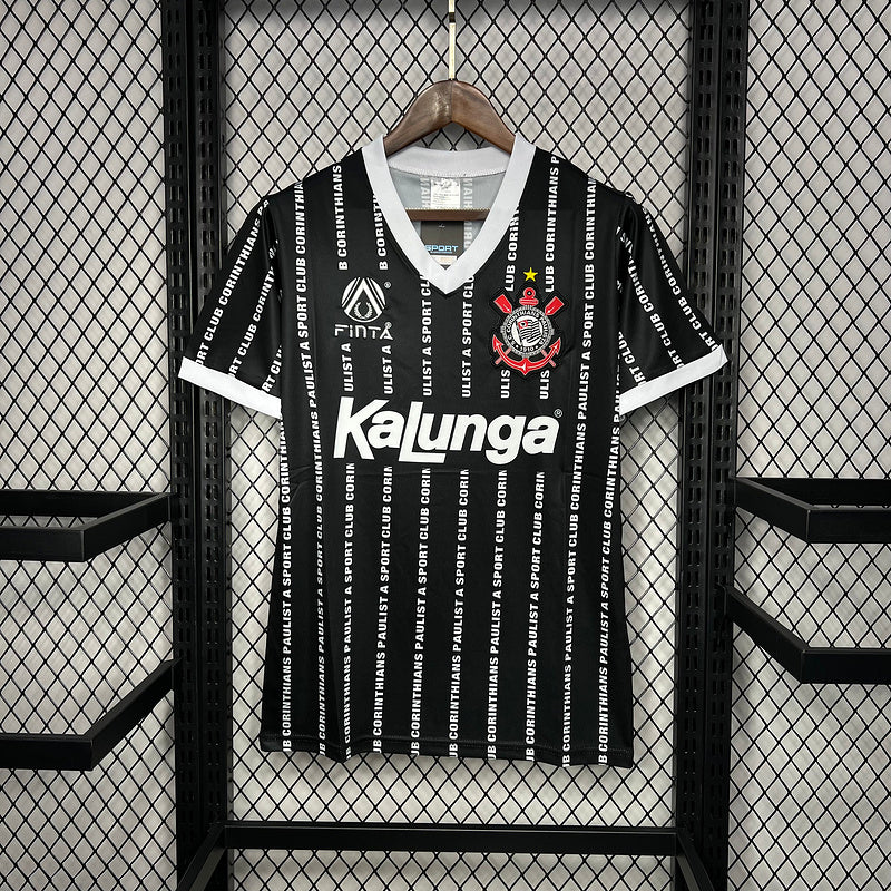 Camisa Retro Corinthians 1994 Third Preto e Branco