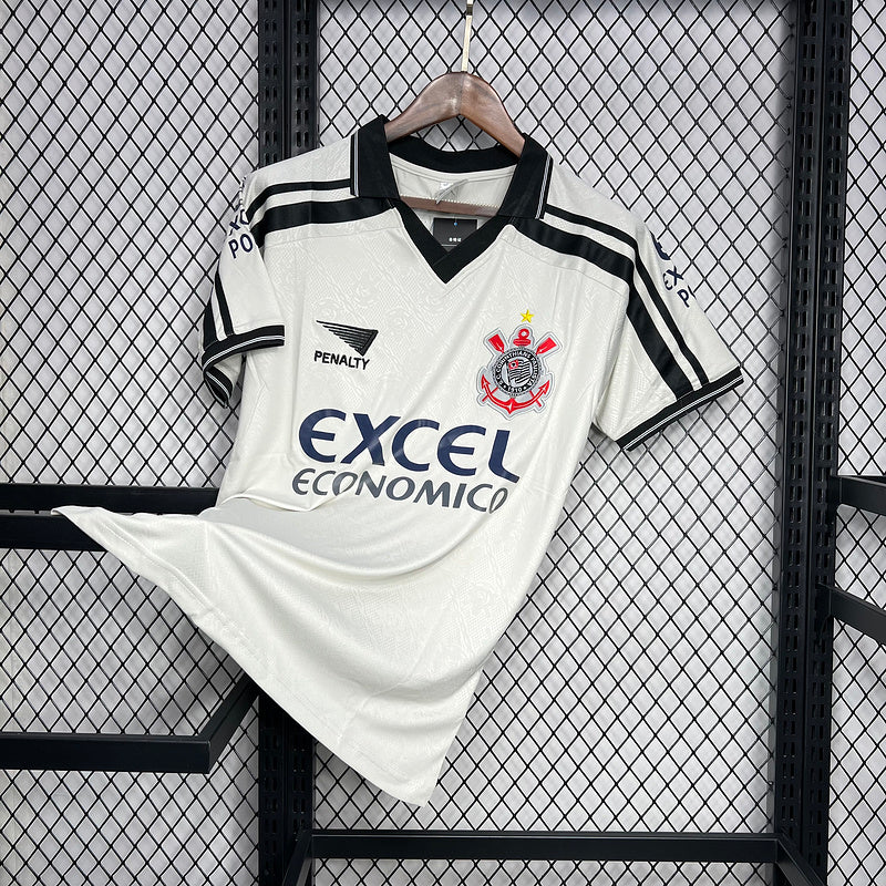 Camisa Retro Corinthians 1998 Away II Preto e Branco