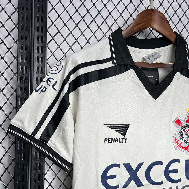 Camisa Retro Corinthians 1998 Away II Preto e Branco