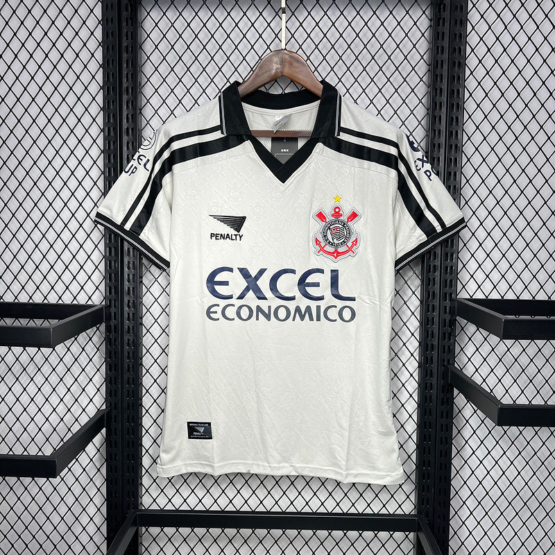 Camisa Retro Corinthians 1998 Away II Preto e Branco