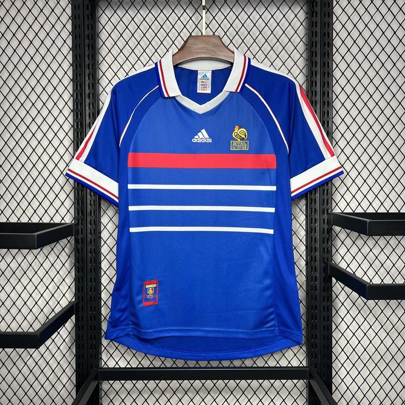 Camisa Retro França 1998 Home Azul