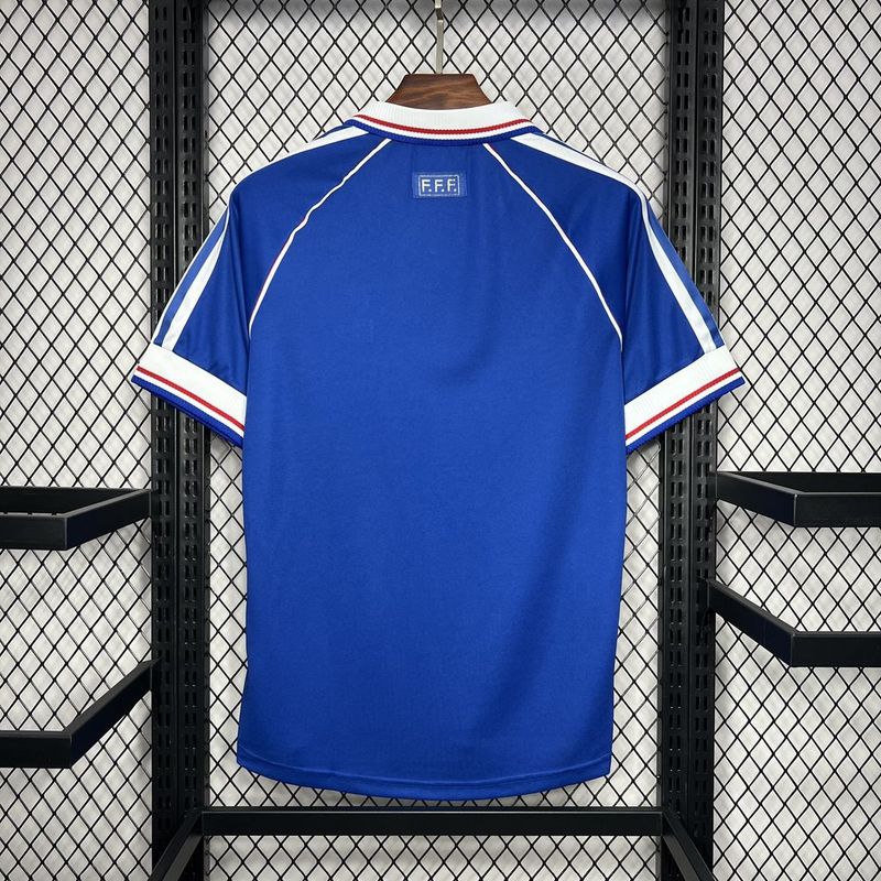 Camisa Retro França 1998 Home Azul