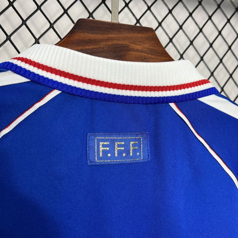 Camisa Retro França 1998 Home Azul