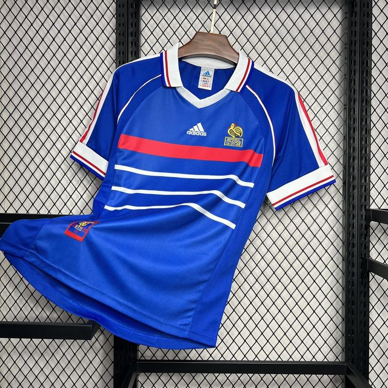 Camisa Retro França 1998 Home Azul