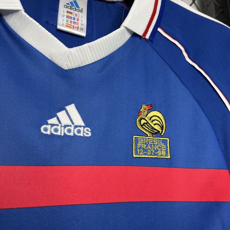 Camisa Retro França 1998 Home Azul