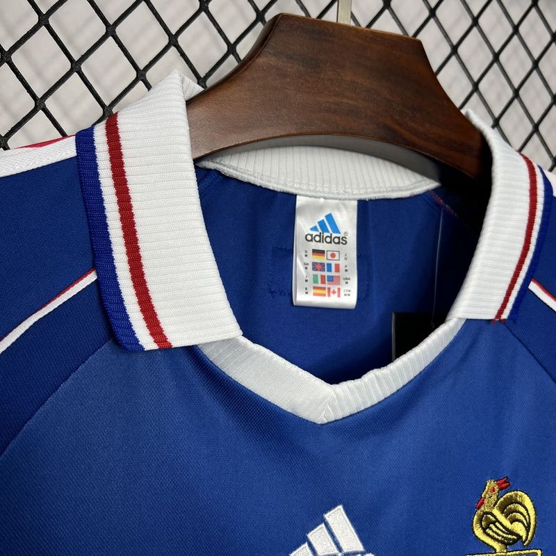 Camisa Retro França 1998 Home Azul