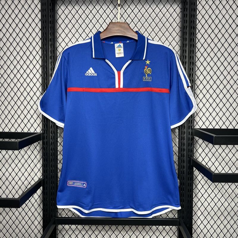 Camisa Retro França 2000 Home Azul