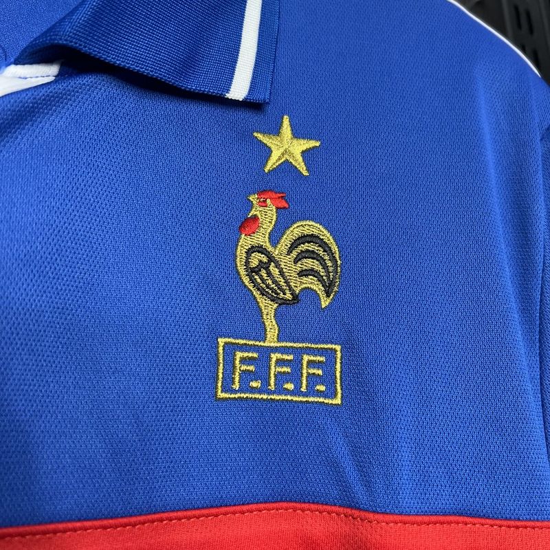 Camisa Retro França 2000 Home Azul