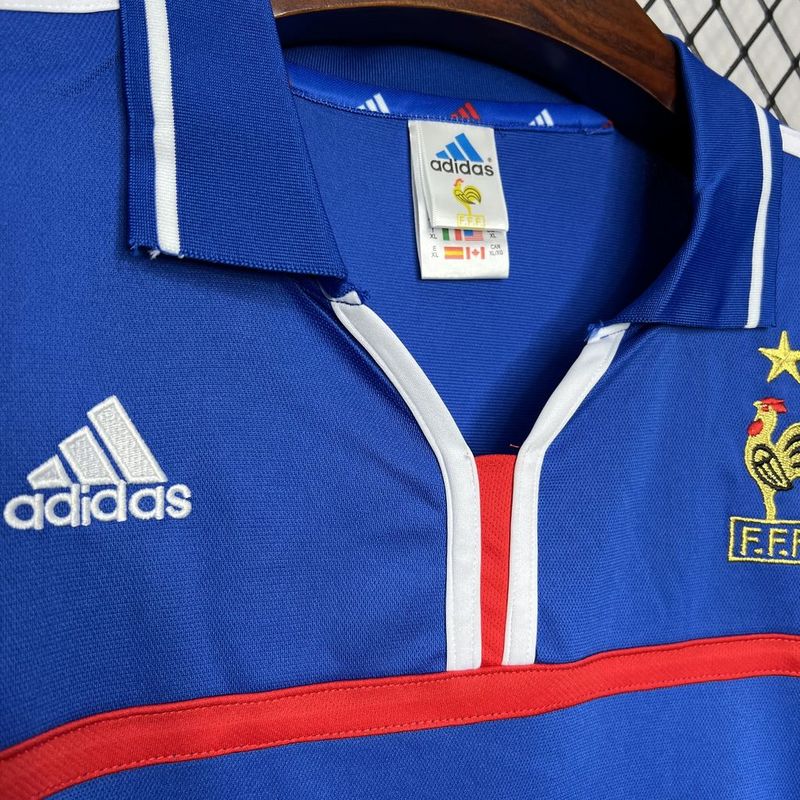 Camisa Retro França 2000 Home Azul