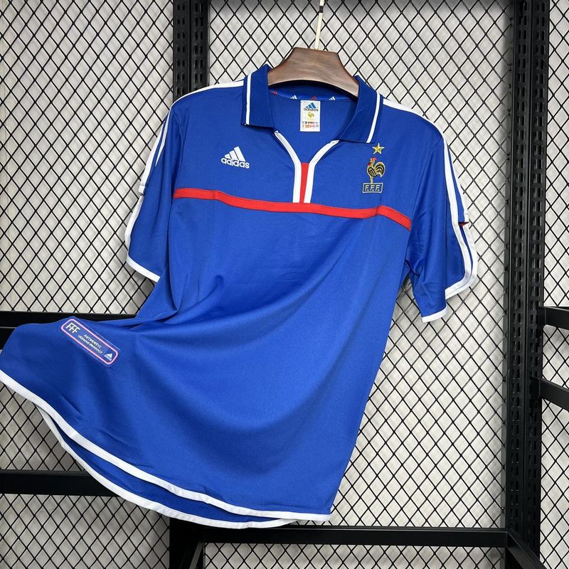 Camisa Retro França 2000 Home Azul