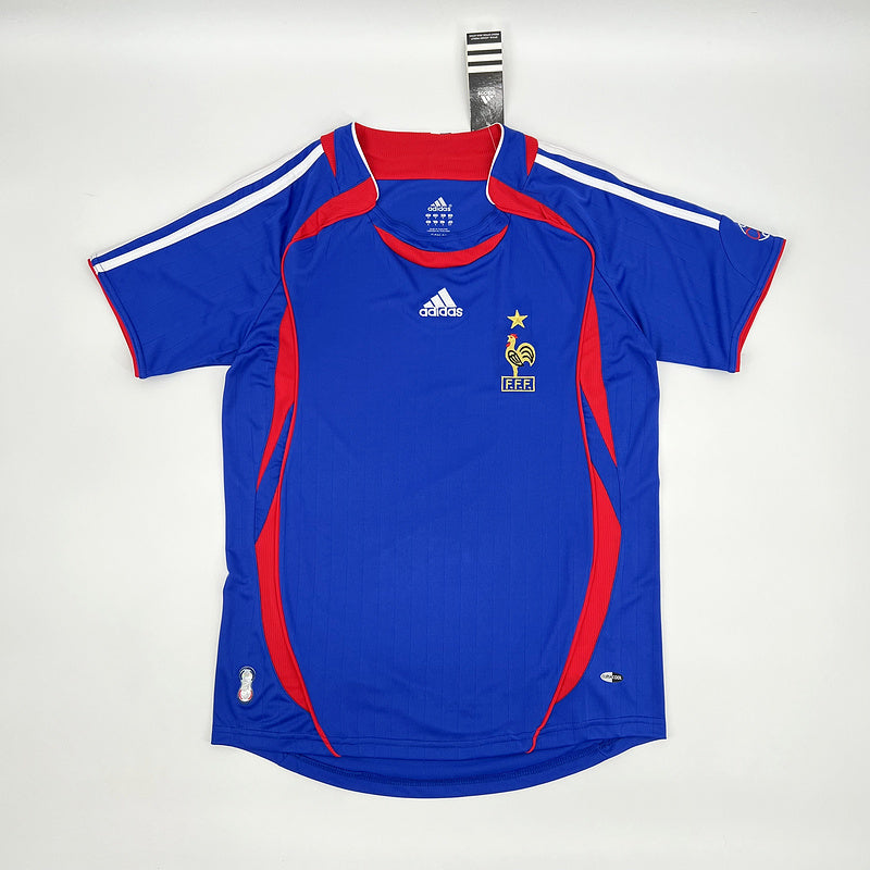 Camisa Retro França 2006 Home Azul