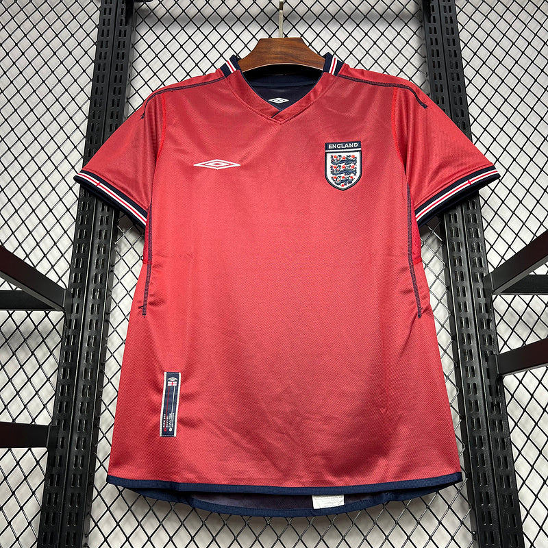 Camisa Retro Inglaterra 2002 Away Vermelho