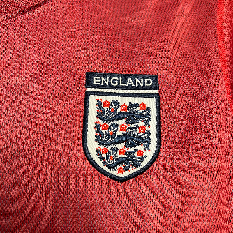 Camisa Retro Inglaterra 2002 Away Vermelho