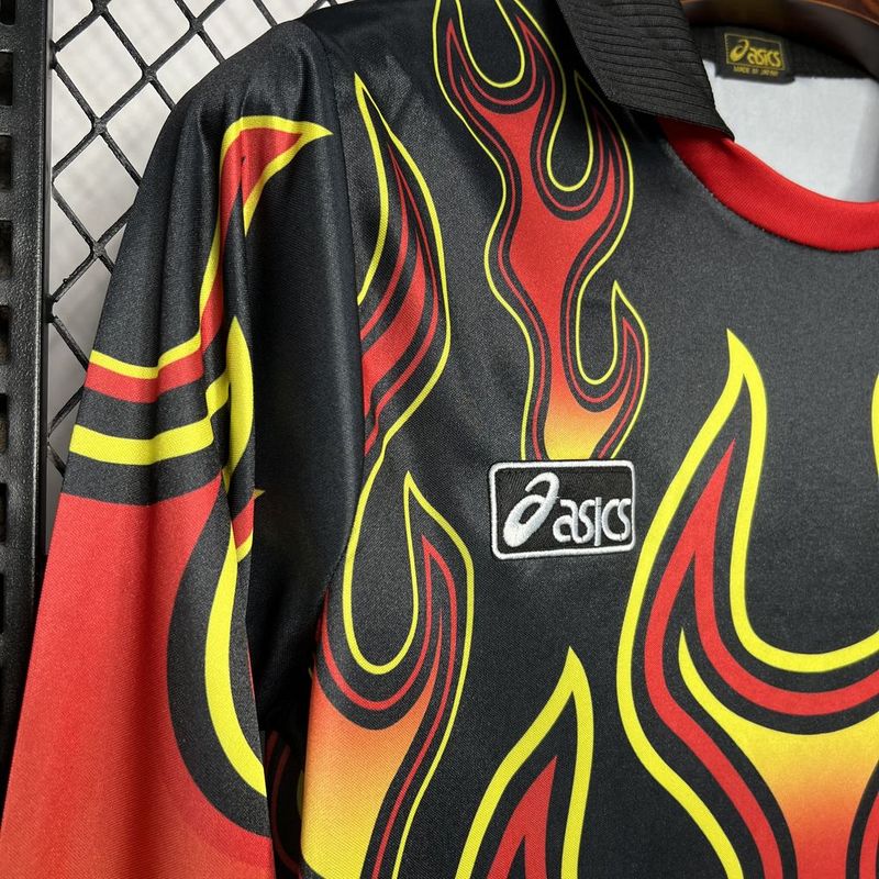 Camisa Retro Japão Goleiro Chamas 1998 Manga Longa