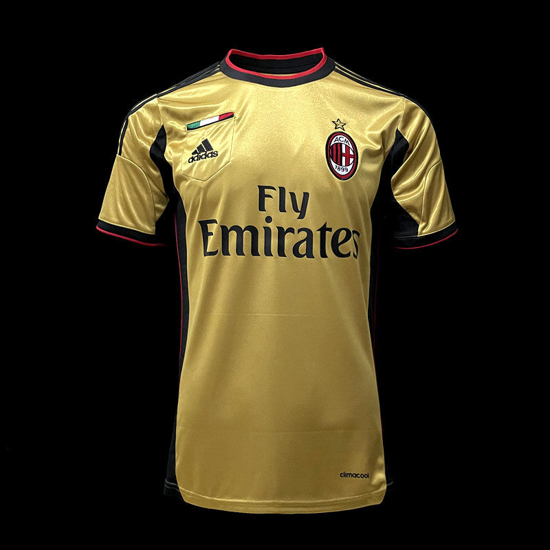 Camisa Retro Milan 2013/2014 Dourada Third