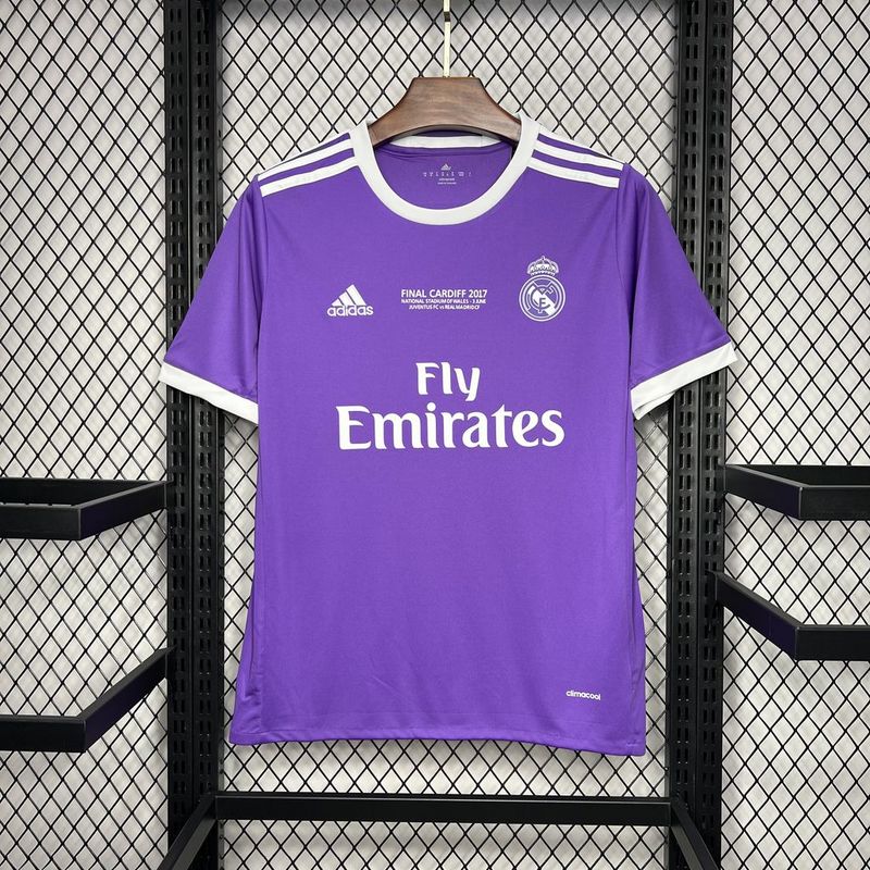 Camisa Retro Real Madrid 2016/2017 Away Roxo