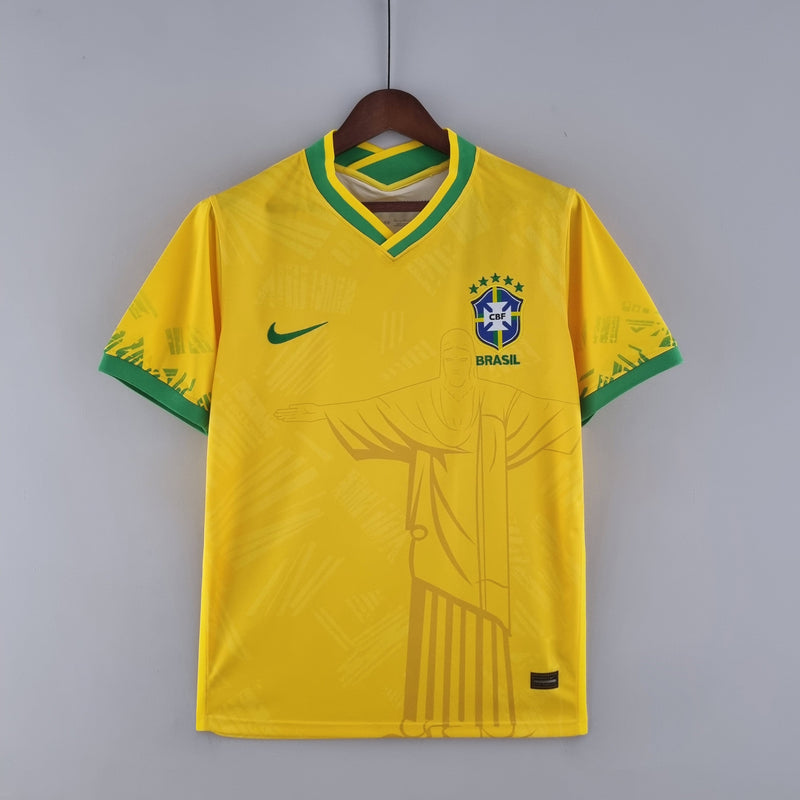 Camisa Seleção Brasil 2022 Nike - Amarela - Conceito Rio