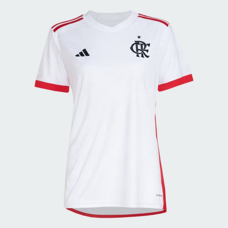 Camisa Feminina Flamengo I 24/25 Adidas - Branca