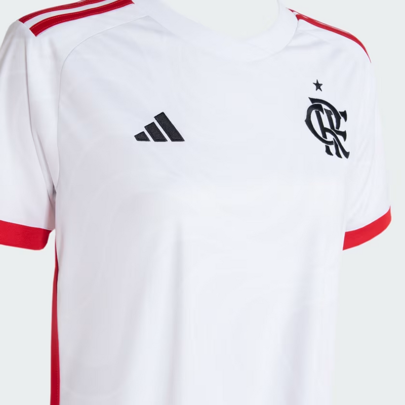 Camisa Feminina Flamengo I 24/25 Adidas - Branca