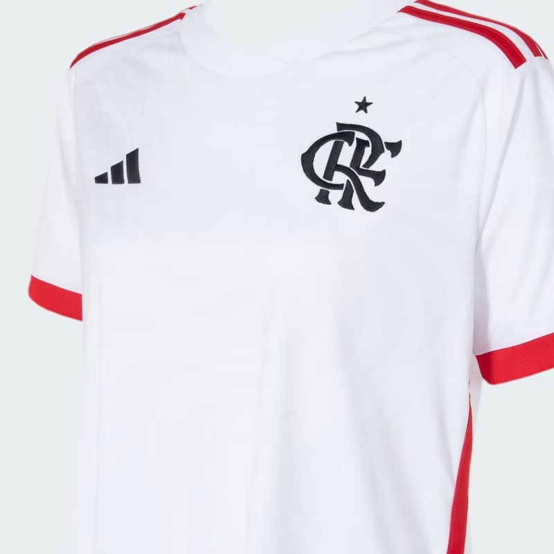 Camisa Feminina Flamengo I 24/25 Adidas - Branca