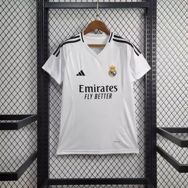 Camisa Real Madrid Home 24/25 s/n° Torcedor Adidas Feminina - Branca