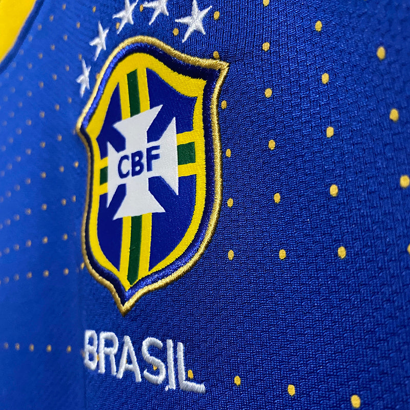 Camisa Retro Brasil 2010 Away Azul